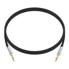 Monoprice 9764 | 3ft Designed for Mobile 3.5mm Stereo Male to 3.5mm Stereo Male (Gold Plated) Black
