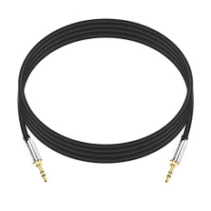 Monoprice 9765 | 6ft Designed for Mobile 3.5mm Stereo Male to 3.5mm Stereo Male (Gold Plated) Black