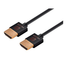 Monoprice 13586 | 4K High Speed Slim HDMI Cable 4K60Hz 18Gbps HDR 6ft Black