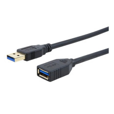 Monoprice 13751 | Select Series USB 3.0 USB-A to USB-A Female Extension Cable Black 6ft