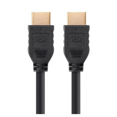 Monoprice 13780 | 4K High Speed HDMI Cable 4K-60Hz 18Gbps HDR CL2 In-Wall Rated 8ft Black