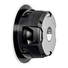 Monoprice 15698 | Black Back Ceiling Speakers 6.5in Fiber 2-Way with Covered Crossover (pair)