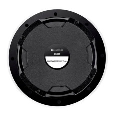 Monoprice 15698 | Black Back Ceiling Speakers 6.5in Fiber 2-Way with Covered Crossover (pair)