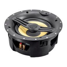 Monoprice 15699 | Black Back Ceiling Speakers 8in 2-Way Fiber with Covered Crossover (pair)
