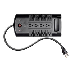 Monoprice 15874 | 12 Outlet Rotating Power Strip Surge Protector Block 4320 Joules Clamping Voltage 330V 10ft Cord