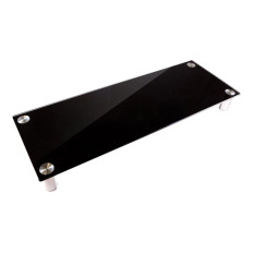 Monoprice 16359 | Extra Large Multimedia Desktop Monitor Stand 30.8in X 11in Black Tempered Glass