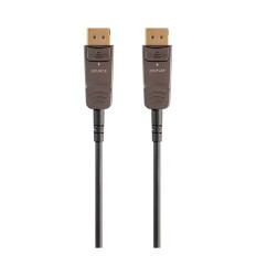 Monoprice 21803 | SlimRun AV DisplayPort Cable 32.4Gbps 8K-30Hz 5K-60Hz 4K-120Hz Fiber Optic AOC 20ft