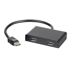 Monoprice 21972 | 2-Port DisplayPort 1.2 to DisplayPort Multi-Stream Transport (MST) Hub