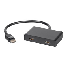 Monoprice 21974 | 2-Port DisplayPort 1.2 to HDMI Multi-Stream Transport (MST) Hub