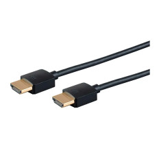 Monoprice 24187 | 4K Certified Premium High Speed Slim HDMI Cable 4K60Hz 18Gbps HDR CL3 Rated 6ft Black