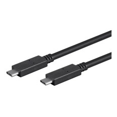 Monoprice 24284 | Essentials USB-C to USB-C 3.1 Gen 1 Cable 5Gbps 3A 30AWG Black 2m (6.6ft)