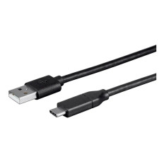 Monoprice 24286 | Essentials USB-C to USB-A 2.0 Cable 480Mbps 3A 26AWG Black 4m (13.1ft)