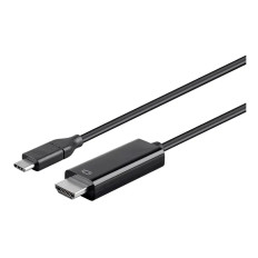 Monoprice 24440 | USB-C to HDMI Cable 10.8Gbps 4K-30Hz Thunderbolt 4/3 Compatible Black 3ft