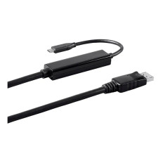 Monoprice 24444 | USB-C to DisplayPort Cable 32.4Gbps 8K-60Hz Thunderbolt 4/3 Compatible Black 6ft