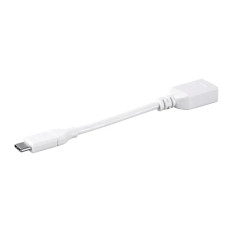 Monoprice 27935 | Essentials USB-C to USB-A Female 3.1 Gen 1 Extension Cable 5Gbps 3A 30AWG White 0.5ft