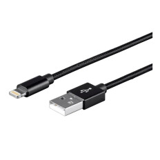 Monoprice 30762 | Premium Apple MFi Certified Lightning to USB-A Charging Cable 3ft Black