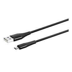 Monoprice 31197 | AtlasFlex Series Durable USB 2.0 Micro B to USB-A Charge & Sync Reinforced Nylon-Braid Cable 3ft Black