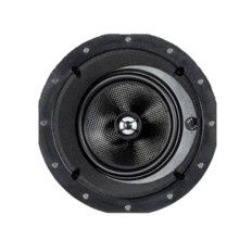 Monoprice 34197 | Alpha In-Ceiling Speakers 6.5in Carbon Fiber 2-Way with 15-degree Angled Drivers (pair)