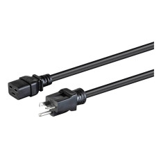 Monoprice 35058 | Heavy Duty Power Cord NEMA 5-20P to IEC 60320 C19 12AWG 20A/2500W SJT 125V Black 6ft