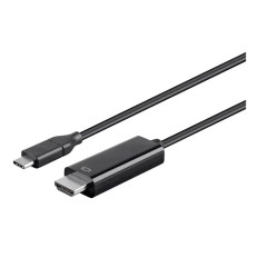 Monoprice 36085 | USB Type C to HDMI 3.1 Cable 5Gbps 4K-30Hz Black 9ft