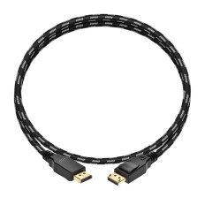 Monoprice 37919 | Braided DisplayPort 1.4 Cable 3ft Gray