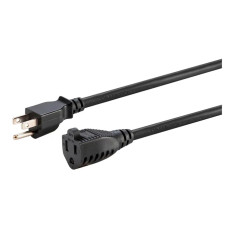 Monoprice 40141 | Extension Cord Outdoor NEMA 5-15P to NEMA 5-15R 14AWG 15A 125V 3-Prong Black 50ft