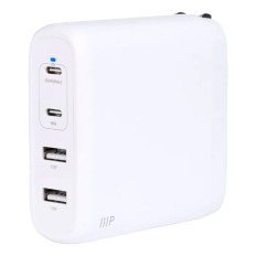 Monoprice 41986 | USB-C Charger 100W 4-port PD GaN Technology Foldable Wall Charger for MacBook Pro/Air iPad Pro iPhone 16/15/14/Plus/Pro/Pro Max