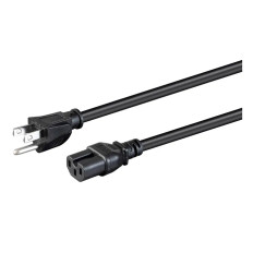 Monoprice 42086 | Heavy Duty Power Cord NEMA 5-15P to IEC 60320 C15 14AWG 15A/1875W 125V SJT 2ft Black