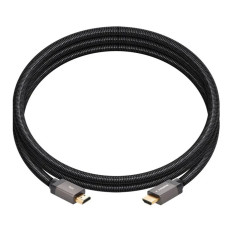 Monoprice 42685 | 8K Certified Ultra High Speed HDMI Cable Braided 8K-60Hz 4K-120Hz 48Gbps HDR VRR CL2 In-Wall Rated 3ft Black 5 Pack