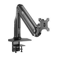 Monoprice 43448 | Heavy-Duty Single-Monitor Full-Motion Adjustable Gas-Spring Desk Mount for 32~49in Monitors