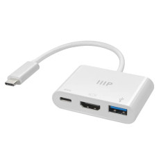 Monoprice 43788 | 3-in-1 USB-C to 4K HDMI Multiport Adapter