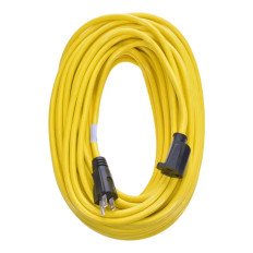 Monoprice 44322 | Outdoor Extension Cord NEMA 5-15P to NEMA 5-15R 14AWG 15A SJTW Yellow 100ft