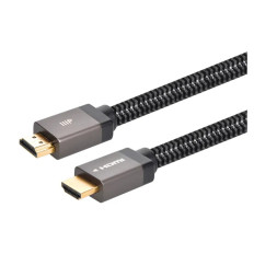 Monoprice 44327 | 8K Certified Ultra High Speed HDMI Cable Braided 8K-60Hz 4K-120Hz 48Gbps HDR VRR CL2 In-Wall Rated 20ft Black