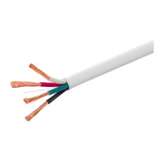 Monoprice 44333 | Speaker Wire CL3 Rated 4-Conductor 12AWG 250ft White