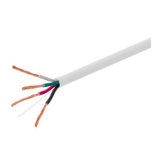 Monoprice 44339 | Speaker Wire CL3 Rated 4-Conductor 18AWG 250ft White