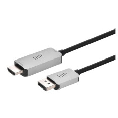 Monoprice 44344 | DisplayPort 1.4 to 8K HDMI Cable 8K 60Hz 32AWG 6ft