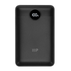 Monoprice 44369 | Ultra-Compact 10 000 mAh Power Bank with PD 20W and QC 3.0 Fast Charging Built-In Digital LED Display