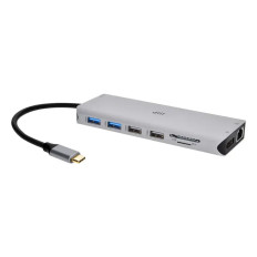 Monoprice 44467 | 13-in-1 Dual-HDMI + DisplayPort Multi-Stream Transport (MST) Dock