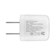 Monoprice 44905 | 20W USB‑C Mini Cubic Wall Charger White