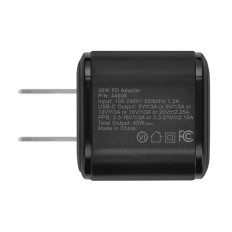 Monoprice 44908 | 45W USB-C Mini Cubic GaN Charger Black