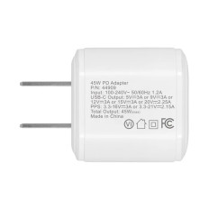 Monoprice 44909 | 45W USB-C Mini Cubic GaN Charger White