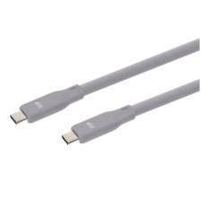 Monoprice 47205 | USB4 Gen 2 Silicone Cable 6ft Gray