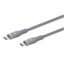 Monoprice 47250 | USB Gen 2 USB-C to USB-C Silicone Cable 10ft Gray