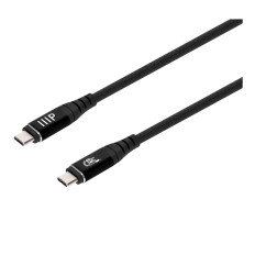 Monoprice 47632 | USB4 40Gbps Cable 240W EPR 8K HDR USB-IF Certified Braided Ultra High-Speed 3ft Black