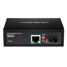 TRENDnet TI-UF11SFP | 1x Gigabit SFP Port and 1x Gigabit PoE++ (95W) RJ45 Port Industrial Media Converter