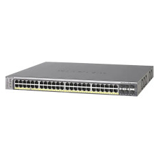 Netgear GSM7252PS-100EU | Prosafe M5300 Series M5300-52G-PoE+ 48 x RJ-45 Ports PoE+ 10/100/1000Base-T + 4 x Combo SFP Ports + 2 x SFP+ Uplink Ports Layer 3 Managed Stackable Gigabit Ethernet Network Switch