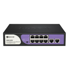 BDCOM S1000-8P2F | S1000-P 8 x 100Base-T PoE+ RJ-45 Network Port with 2x 100Base-T RJ-45 Ports Ethernet Switch