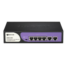 BDCOM S1000-4P2F | S1000-P 4 x 100Base-T PoE+ RJ-45 Network Port with 2x 100Base-T RJ-45 Uplink Port Ethernet Switch
