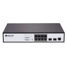 BDCOM S2510-P | S2500-P 8 x Gigabit Ethernet PoE RJ-45 with 2 x 1000Base-X SFP Expansion Slot and 1x RJ-45 Console Port Ethernet Switch
