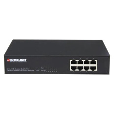 Intellinet 560757 | 8-Ports Fast Ethernet PoE+ RJ45 2 Layer Supported Desktop Switch